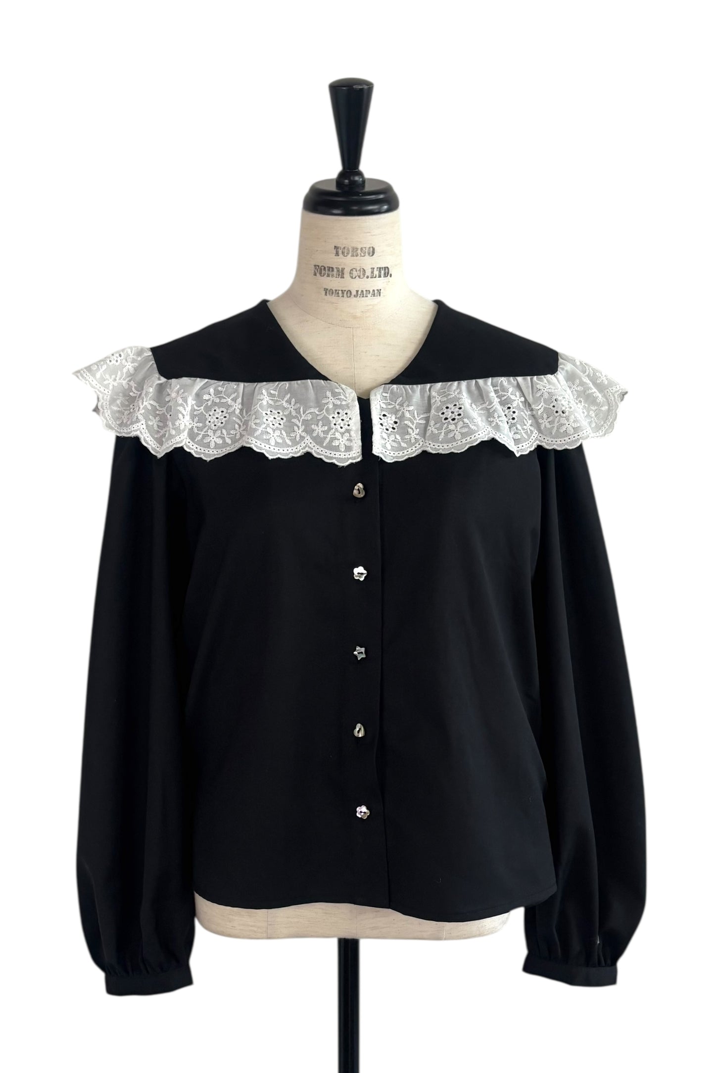【HONEY MI HONEY】lace frill sailor collar blouse(レースセーラーカラーブラウス)