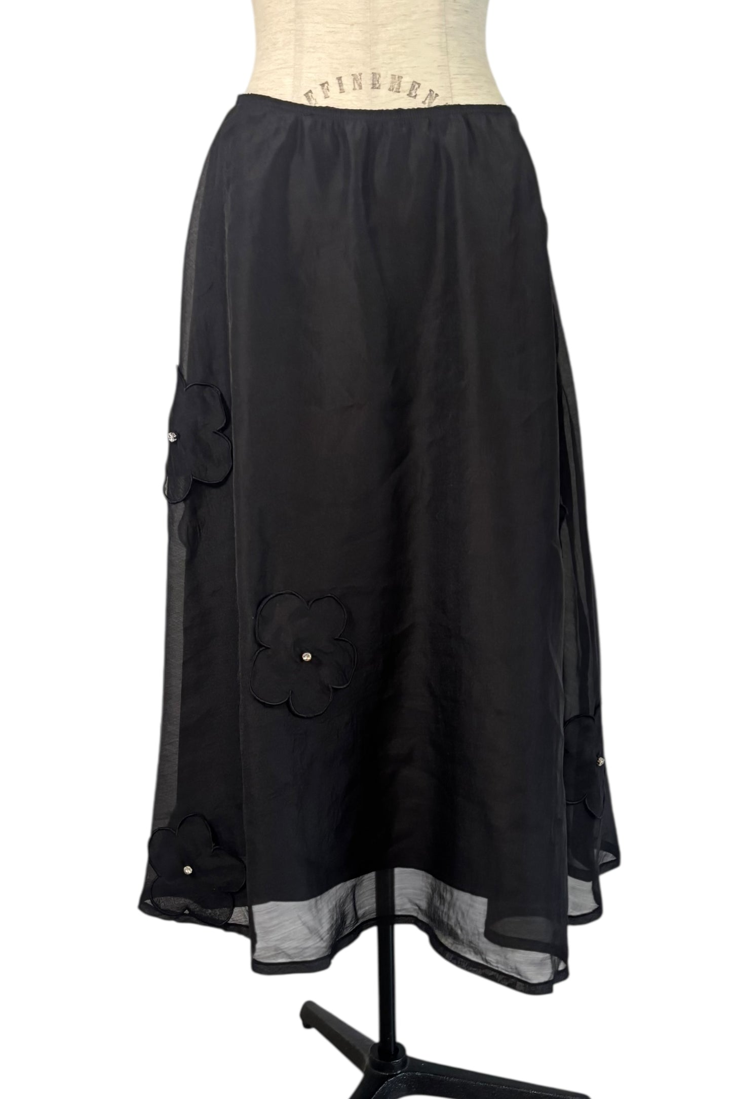【ESPRIT】flower organdie flare skirt(フラワーオーガンジーフレアスカート)