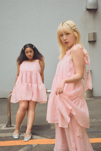 【ESPRIT】flower organdie tiered one-piece（フラワーオーガンジーティアードワンピース）