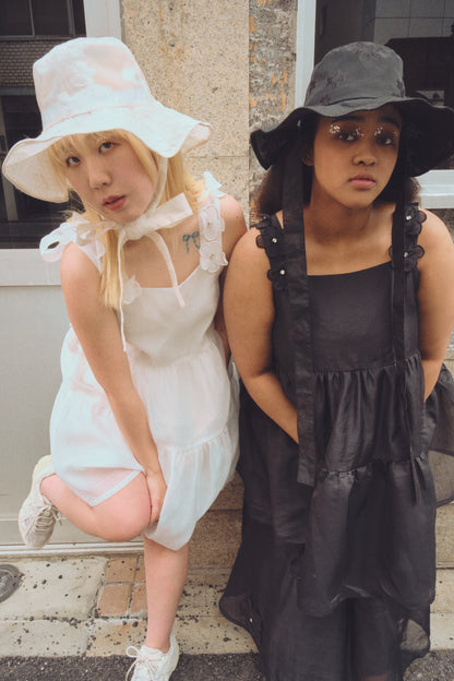 【ESPRIT】flower organdie tiered one-piece（フラワーオーガンジーティアードワンピース）