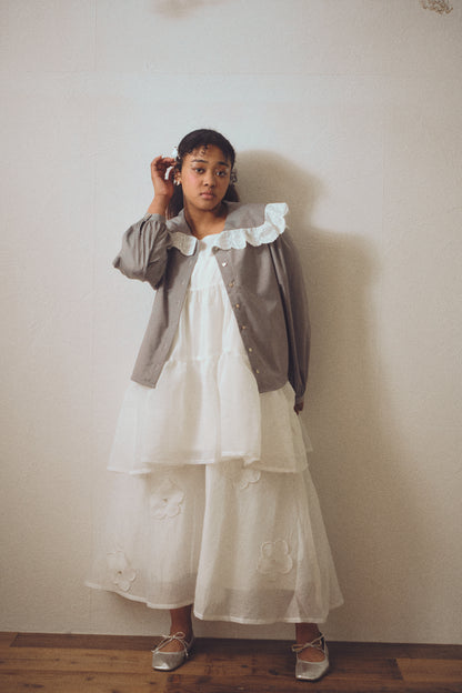 【HONEY MI HONEY】lace frill sailor collar blouse（レースセーラーカラーブラウス）