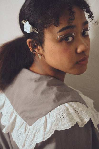 【HONEY MI HONEY】lace frill sailor collar blouse（レースセーラーカラーブラウス）