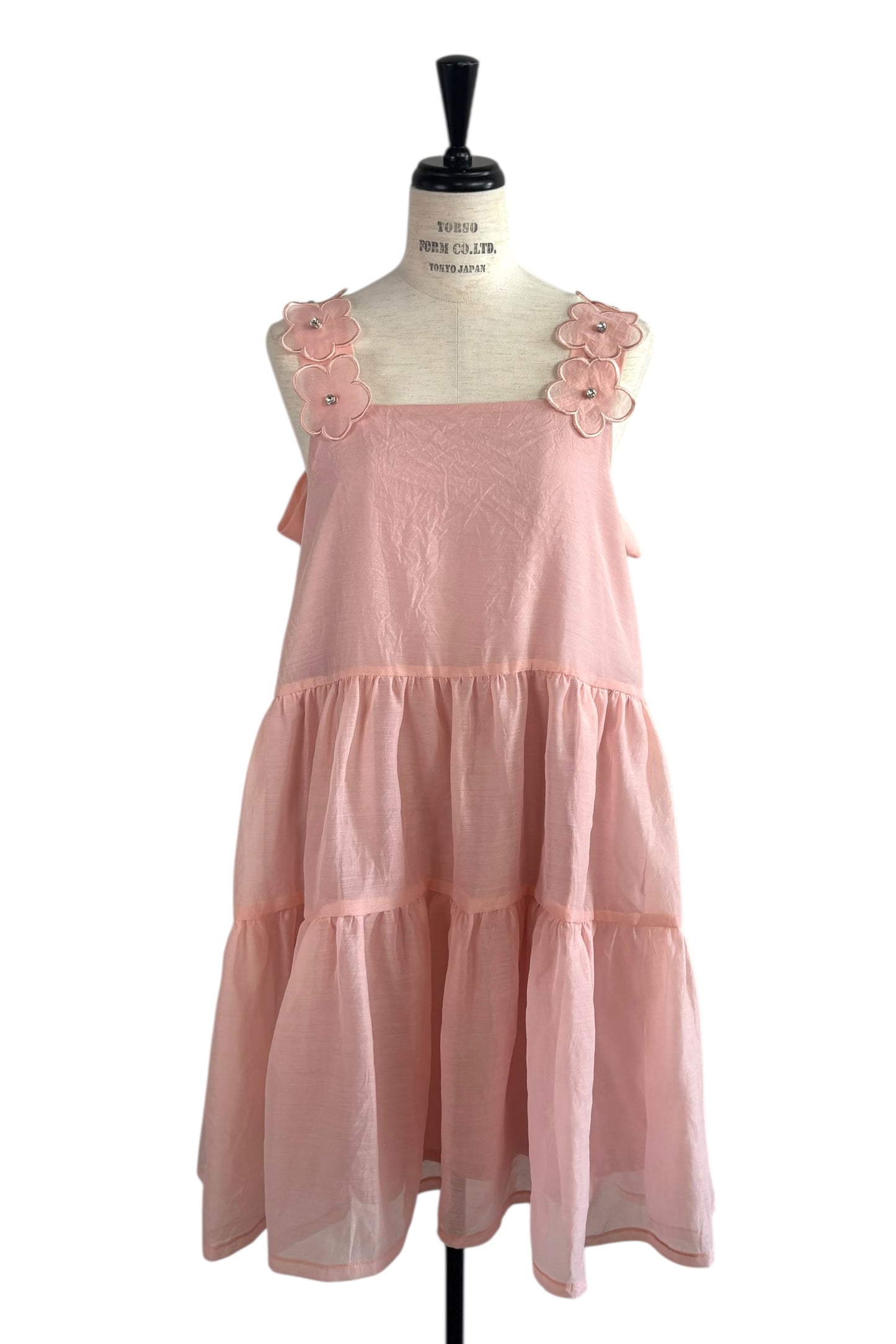 【ESPRIT】flower organdie tiered one-piece（フラワーオーガンジーティアードワンピース）