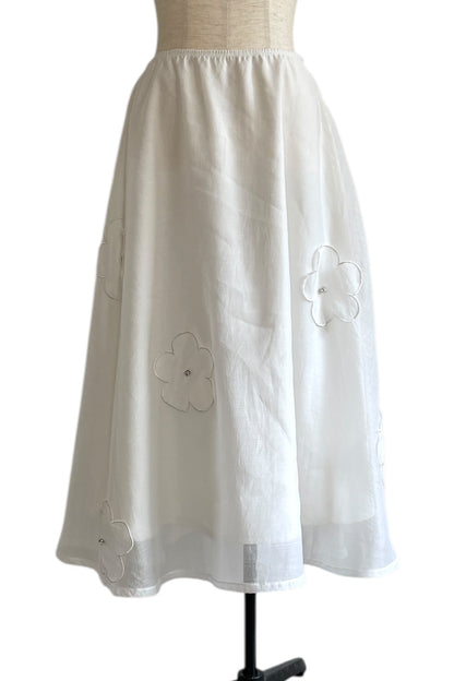 【ESPRIT】flower organdie flare skirt（フラワーオーガンジーフレアスカート）