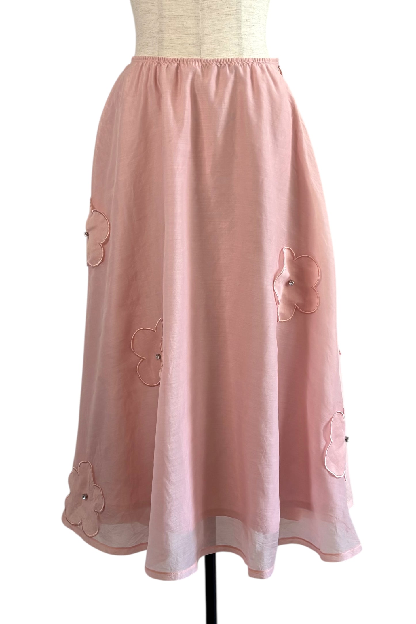 【ESPRIT】flower organdie flare skirt（フラワーオーガンジーフレアスカート）