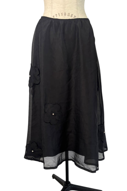 【ESPRIT】flower organdie flare skirt（フラワーオーガンジーフレアスカート）